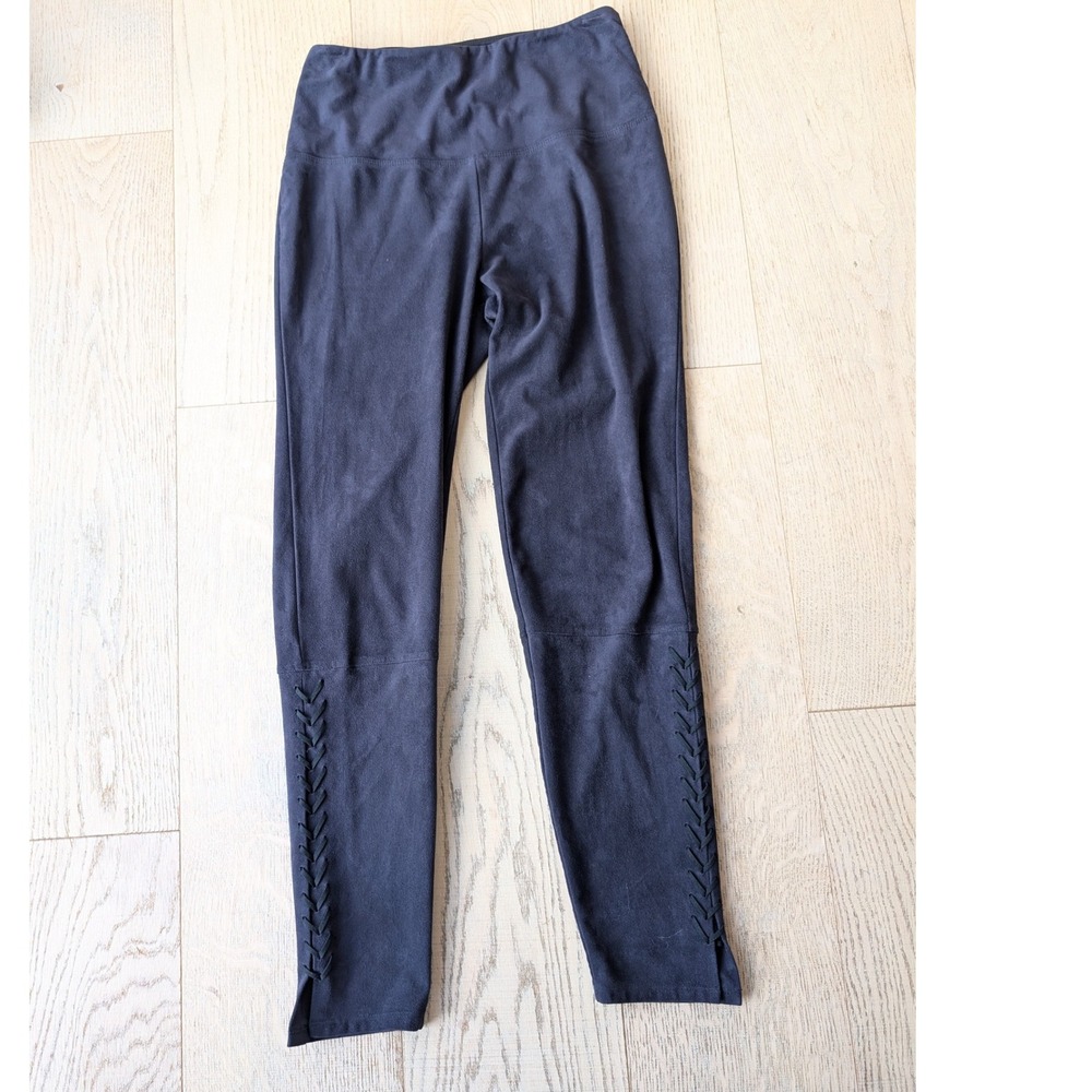 Lysse Faux Suede Lace-Up Leggings Women's Size S‎ High-Waisted Tights Pants - Picture 2 of 8
